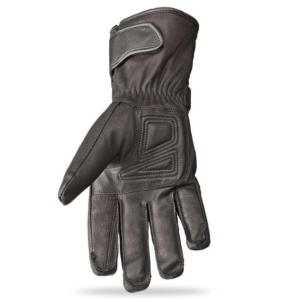Highway 21 Granite Men s Black Leather Gloves Online now