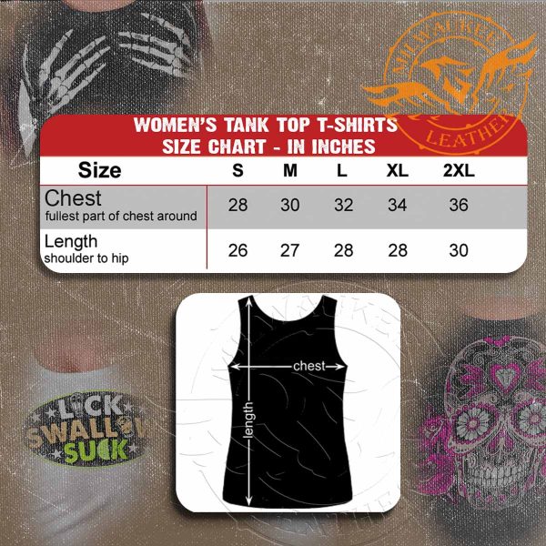 Hot Leathers GLR2556 Ladies Black Cross Bling Tank Top Shirt Sale - Image 3