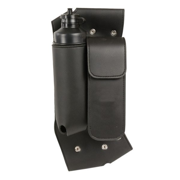 Milwaukee Leather SH591RT Black Left or Right Side Crash Bar Bag with Water Bottle Holder Online now - Image 3