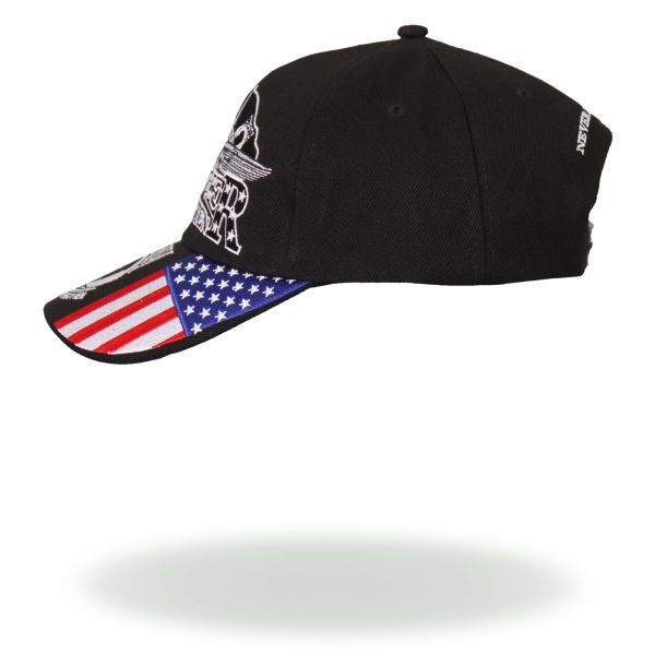 Hot Leathers BCA1015 Iron Eagle POW Ball Cap Online Sale - Image 3